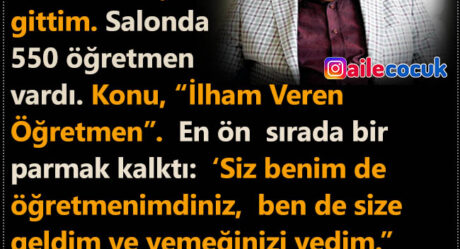 İlham veren öğretmen…