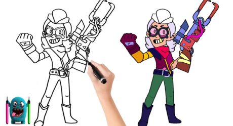 Belle Çizimi How to Draw Brawl Stars New Brawler