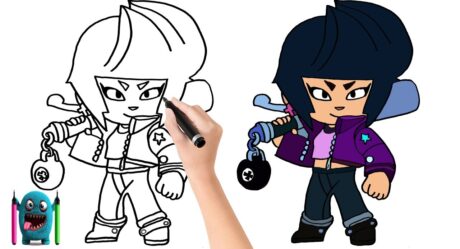 Bibi Çizimi How to Draw Brawl Stars