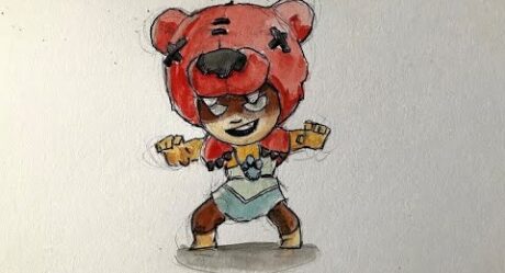 Brawl Stars nita nasıl çizilir | Brawl Stars nita çizimi | Brawl Stars nita drawing