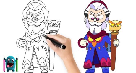 Büyücü Byron Çizimi (Wizard) How to Draw Brawl Stars