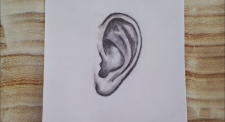 DRAWING AN EAR BY USING ONLY ONE PENCIL / EAR SKETCH / TEK KALEMLE KULAK ÇİZ / KARAKALEM KULAK ÇİZ