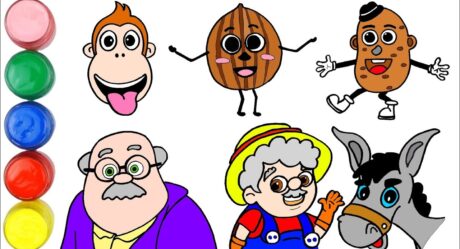En Sevilen Çocuk Şarkıları Karakter Çizimi | Bakkal Amca, Ceviz Adam, Patates Adam, Ali Baba, Kukuli