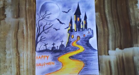 HALLOWEEN DRAWING / HOW TO DRAW HALLOWEEN / CADILAR BAYRAMI ÇİZİMİ / CADILAR BAYRAMI RESMİ