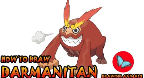 How To Draw Darmanitan Pokemon | Drawing Animals