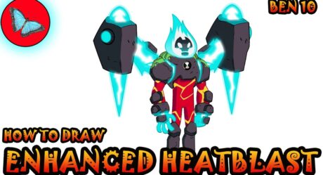 Comment dessiner Heatblast amélioré de Ben 10 | Dessiner des animaux