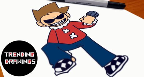 Comment dessiner un personnage FNF MOD – Holiday Tom Eddsworld Easy Step by Step