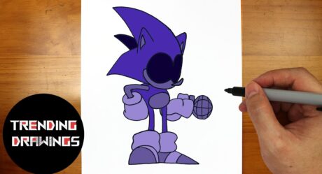 How To Draw FNF MOD Character – Piracy Sonic Easy Step by Step
