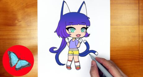 How To Draw Gacha Life Character – Lado Easy Step by Step