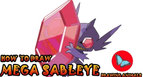 How To Draw Mega Sableye Pokemon | Drawing Animals