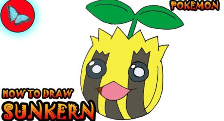 Comment dessiner Sunkern de Pokemon | Dessiner des animaux