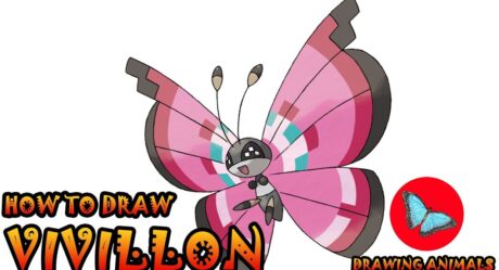 Cómo dibujar Pokémon de Vivillon | Dibujar Animales