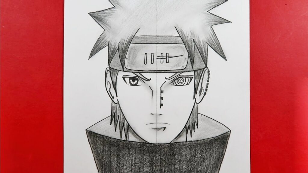 How To Draw Yahiko And Pain Akatsuki Face Step By Step / Easy Anime ...