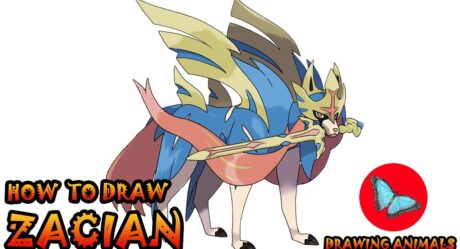 Cómo dibujar Pokémon Zacian | Dibujar Animales