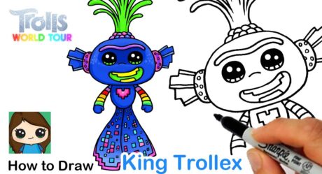 Comment dessiner le roi Trollex | Tournée mondiale des trolls