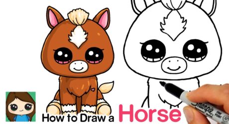 How to Draw a Baby Horse Easy | Beanie Boos