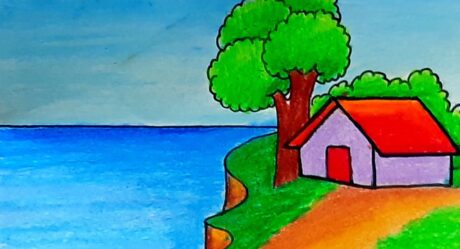 Comment dessiner un beau paysage de village dessin étape par étape