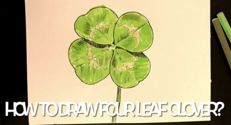 How to draw four-leaf clover | Dört yapraklı yonca nasıl çizilir