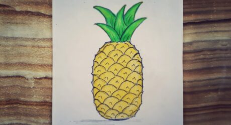 KOLAY ANANAS ÇİZİMİ / EASY PINEAPPLE DRAWING @Sebnem ile Cizim Zamani