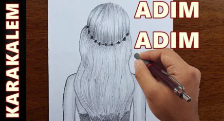 Karakalem adım adım kız çizimi – kız nasıl çizilir – çok kolay