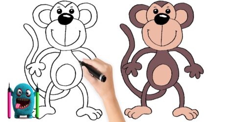 Kolay Maymun Çizimi | How to Draw Easy Monkey