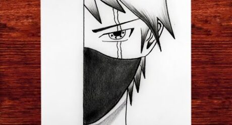 Maskeli Anime Erkek Çizimi / Karakalem Kolay Anime Çizimleri / How to Draw Ninja Boy / M.A Çizim