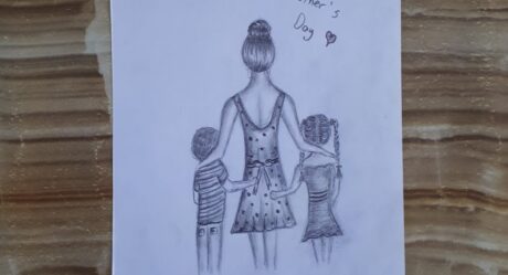 MOTHER'S DAY DRAWING / MOTHER AND HER CHILDREN DRAWING / ANNELER GÜNÜ RESMİ / ANNELER GÜNÜ ÇİZİMİ