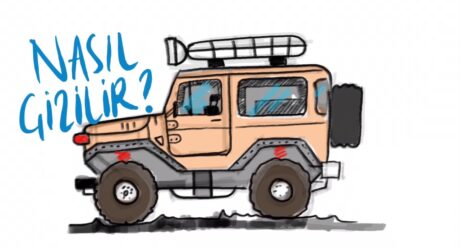 Nasıl Çizilir? Jeep resmi nasıl çizilir – Fj40 Land Cruiser drawing