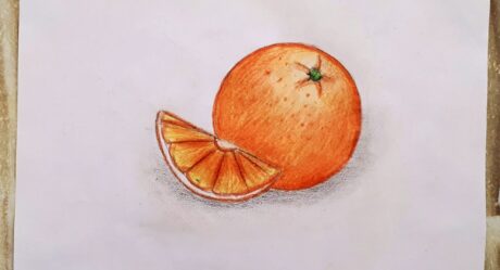 ORANGE DRAWING / HOW TO DRAW AN ORANGE / FRUIT DRAWING / PORTAKAL NASIL ÇİZİLİR / PORTAKAL ÇİZİMİ