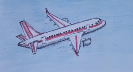 Plane drawing / How to draw a plane / Uçak çizimi / Uçak nasıl çizilir@Sebnem ile Cizim Zamani