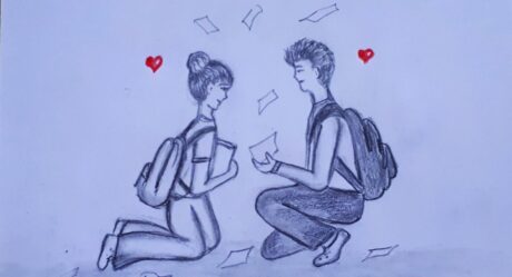 VALENTINE'S DAY DRAWING / GIRL AND BOY DRAWING / SEVGİLİLER GÜNÜ ÇİZİMİ / KIZ ERKEK ÇİZİMİ