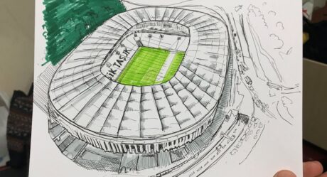 Vodafone arena nasıl çizilir | Beşiktaş stadı vodafone arena çizimi