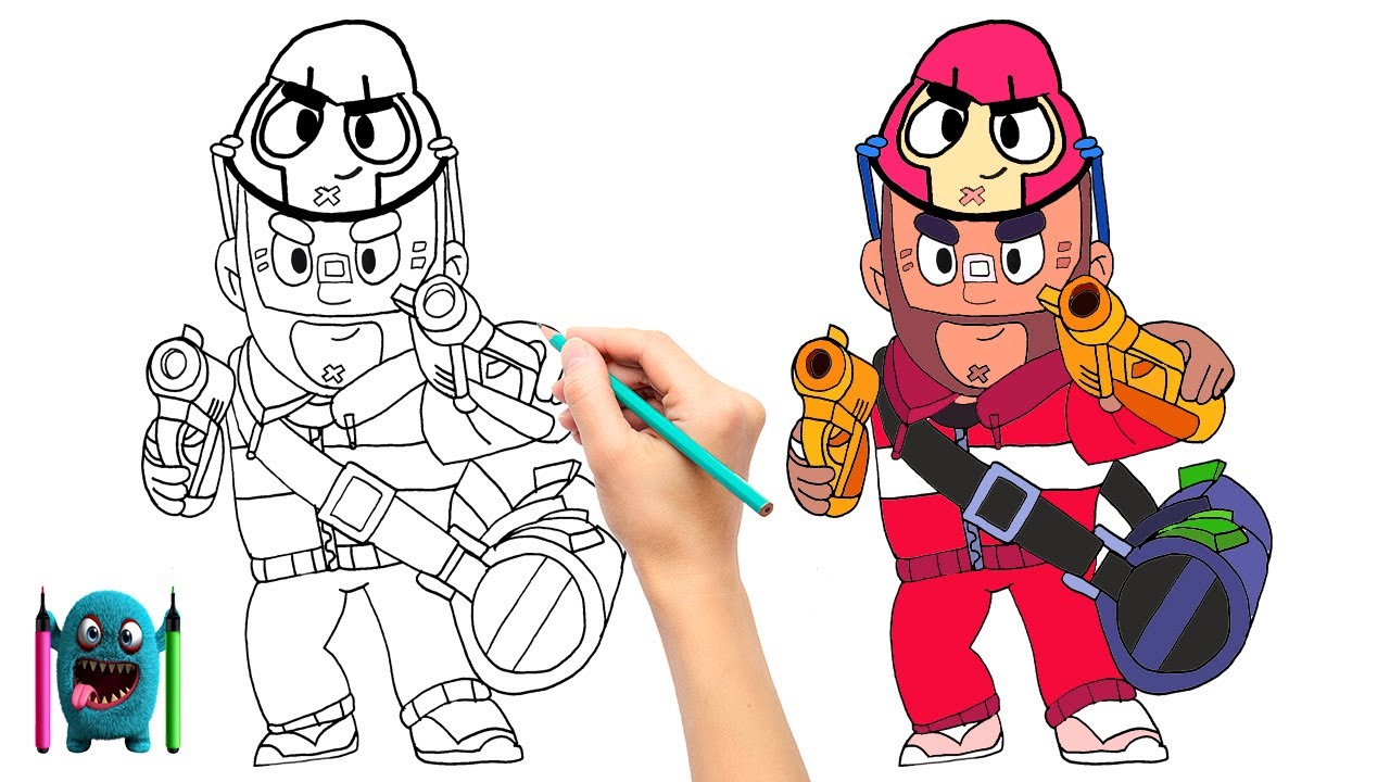 Yakışıklı Colt Çizimi How To Draw Handsome Brawl Stars