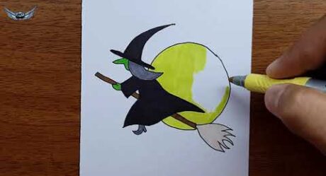 halloween drawing – cadı nasıl çizilir – kolay çizimler