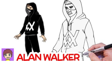 How to Draw Alan Walker Step by Step – Easy Drawings