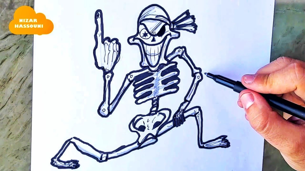 Comment dessiner un squelette facile