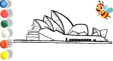 Easy Drawing for Kids | How to draw and paint the Sydney Opera House