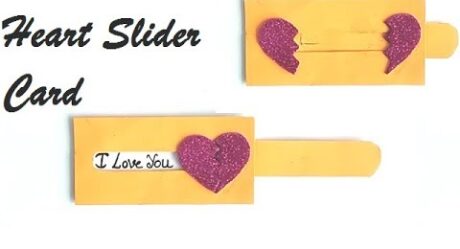 DIY – Heart Slider Card Tutorial || Love Slider Card Tutorial || Card Making Idea