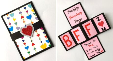 DIY – Friendship Day pop up Card / How To Make Friendship Day Card / Easy Friendship Day Card idea