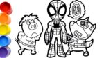 Drawings of the Marvel's Spidey and His Amazing Friends Vs Wolfoo -Piggy - Wolfoo family