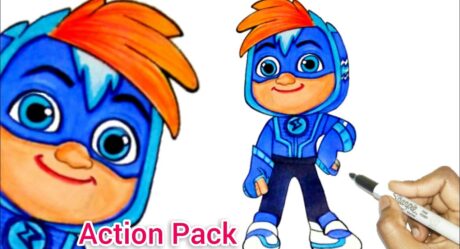 Action Pack Hero of the day ** New episode | How to draw Action Pack Hero