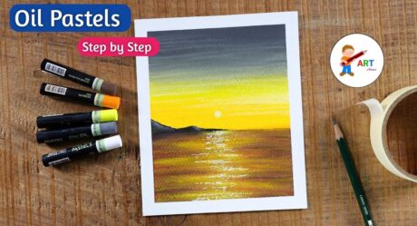 Easy Drawing for Beginners / Drawing with Oil Pastels / Step by Step