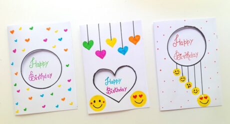 3 Easy & Beautiful Birthday Card Ideas • White Paper birthday card for bestfriend • birthday card