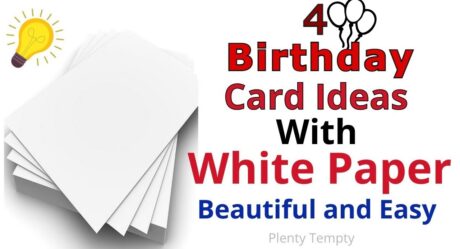 4 White Paper Birthday Card Ideas / White Paper Greeting Card Ideas / Easy Anniversary Card Making