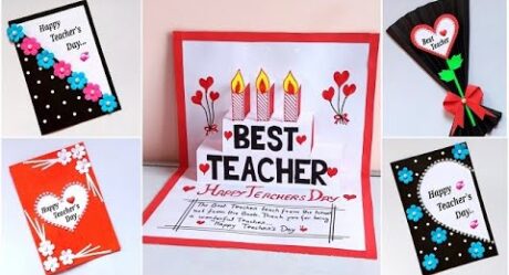5 Easy and beautiful Teacher's day card / How to make Teacher's day card easy / Teacher's Day Card