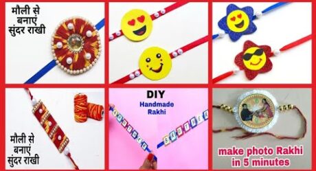 6 Best DIY Rakhi/Raksha Bandhan 2021/Latest Rakhi Design/How to make Rakhi at home/Rakhi Making idea