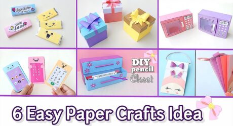 6 EASY CRAFT IDEAS || School Craft Idea || DIY Craft || Origami craft || paper mini gift idea