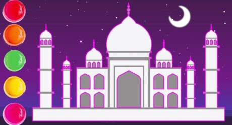 Learn to draw the Taj Mahal – Drawings step by step | Chiki-Art Learn to Draw