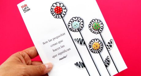 Learn to make a Pretty Flower CARD using BUTTONS (DIY Easy)