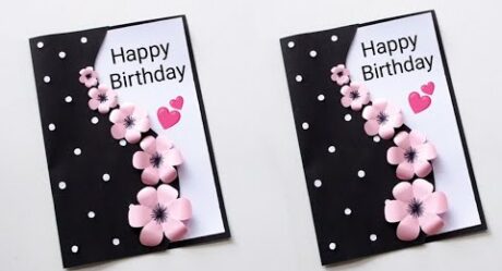 Beautiful Birthday Card Idea / Handmade greeting card for birthday | วิธีทำการ์ดวันเกิดง่ายๆ